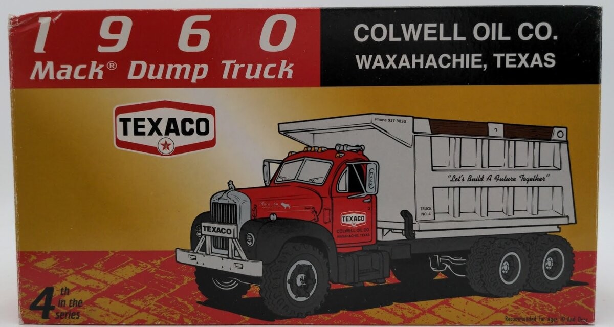 First Gear 18-2209 1:34 Texaco 1960 Mack Dump Truck Colwell Oil Co. Diecast