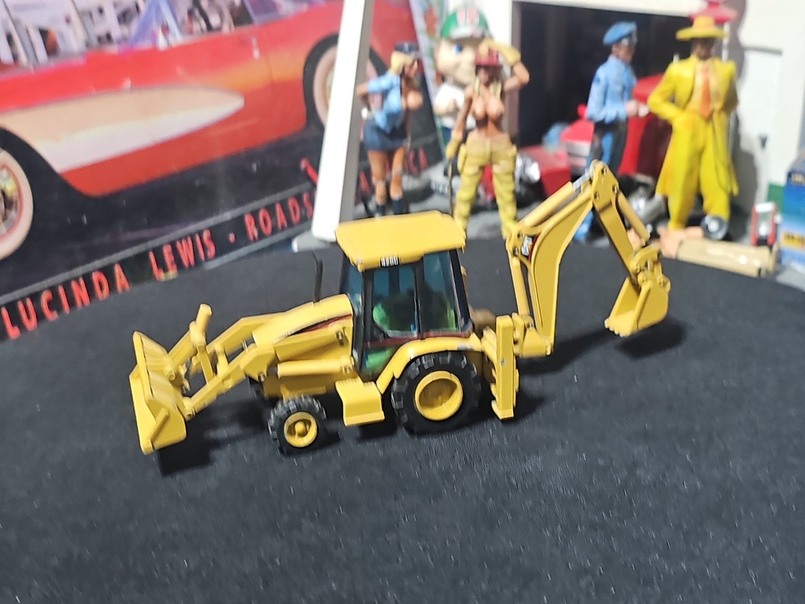 VINTAGE RARE NZG JB503 Modelle 1:50 Scale Caterpillar 416C Backhoe Loader