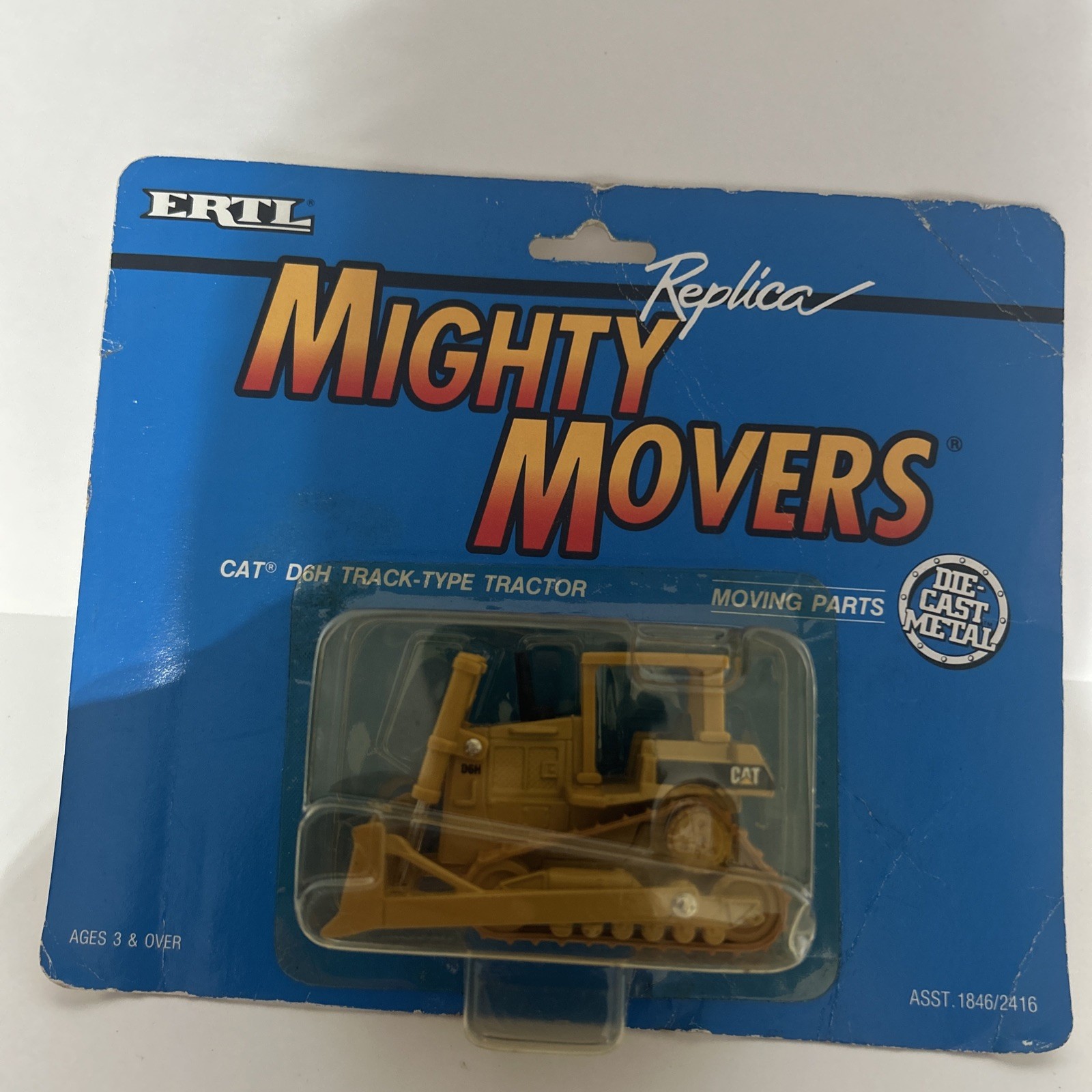 Ertl Caterpillar D6H Crawler Mightly Movers made USA 1/64 CAT-2416-71AP-P box8
