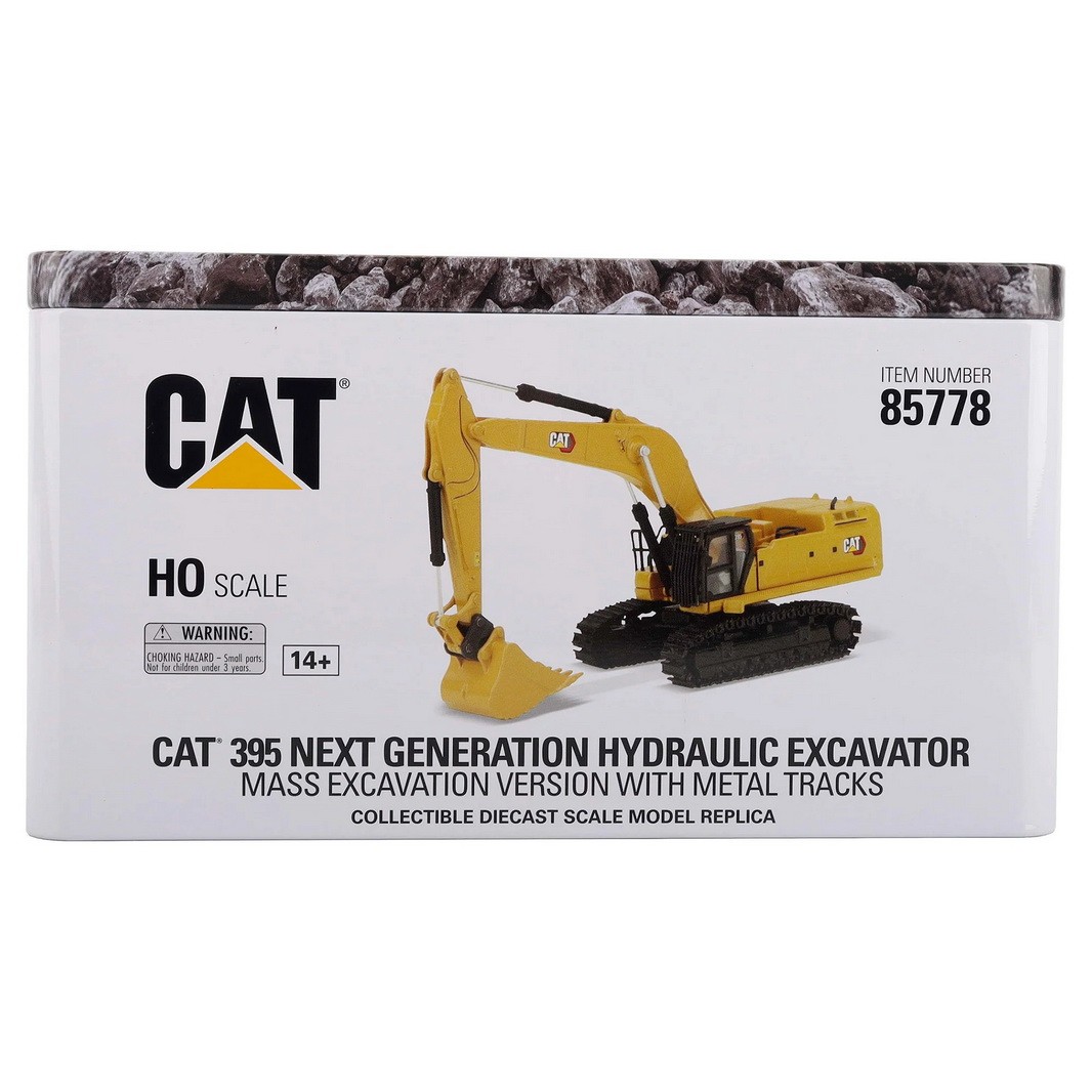 DM 1/87 Cat 395 Next Generation Excavator W/Metal Tracks Diecast Model 85778