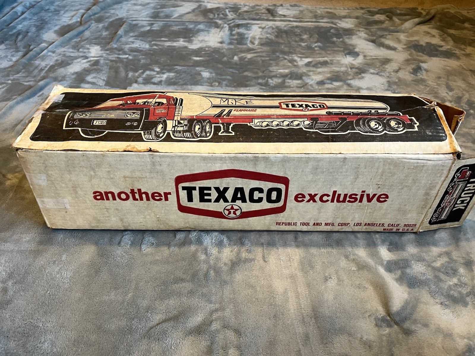 Vintage ‘70s Plastic Steel Texaco Gas Oil Tanker Toy Truck By Republic Tools USA