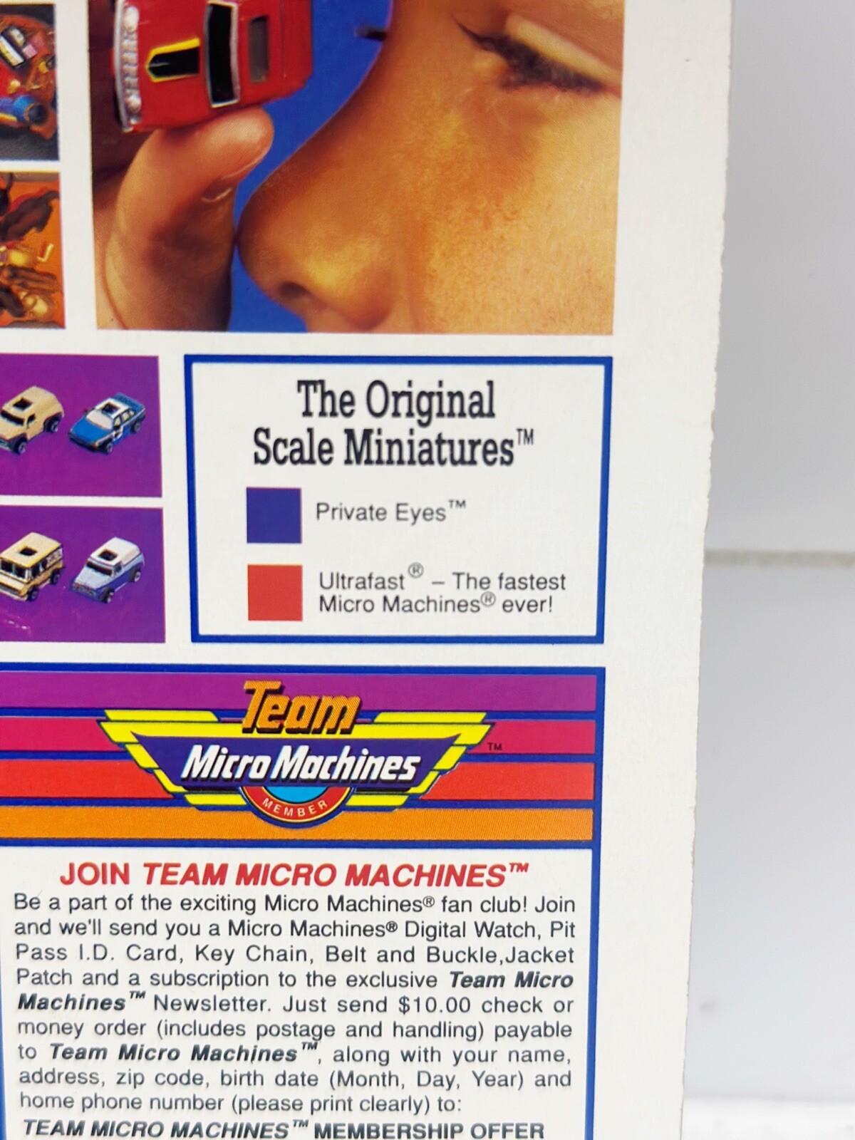 New Vintage PRIVATE EYES #2 Collection Micro Machines Secret Scene GALOOB 6413