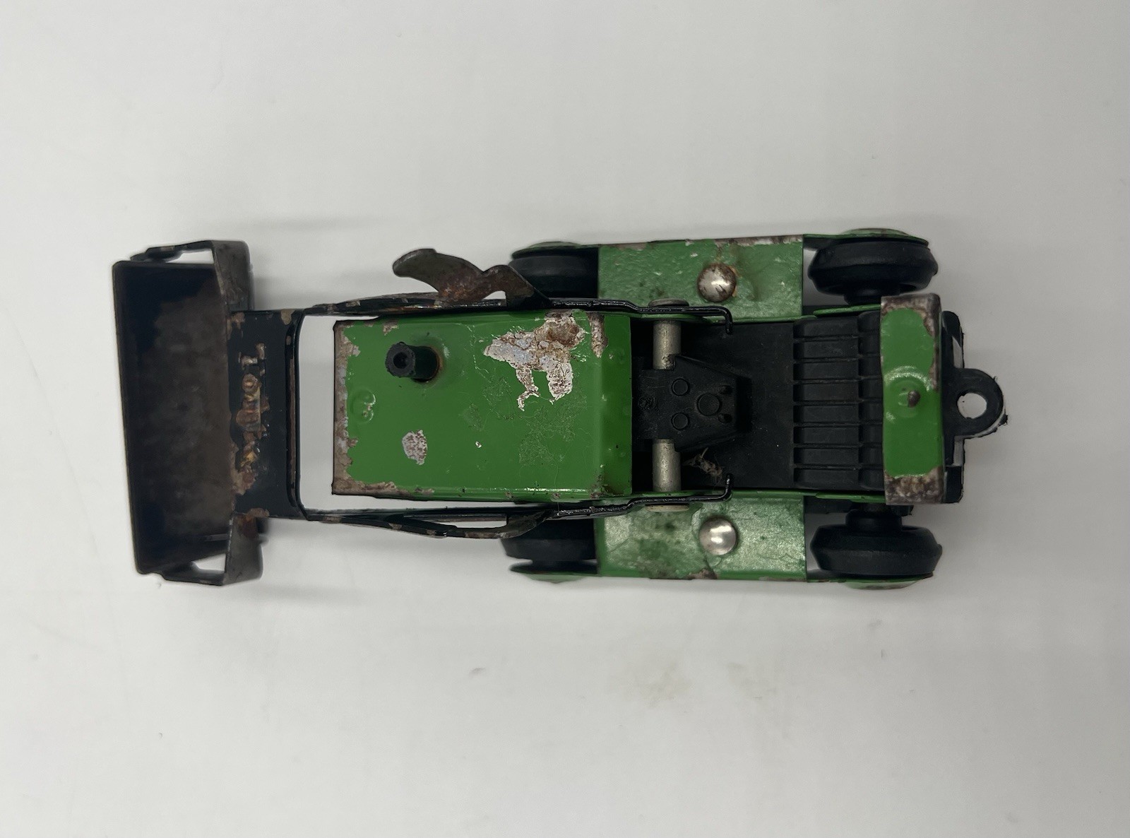 Vintage Green Tonka Construction Equipment Pressed Steel Bulldozer As Is Read