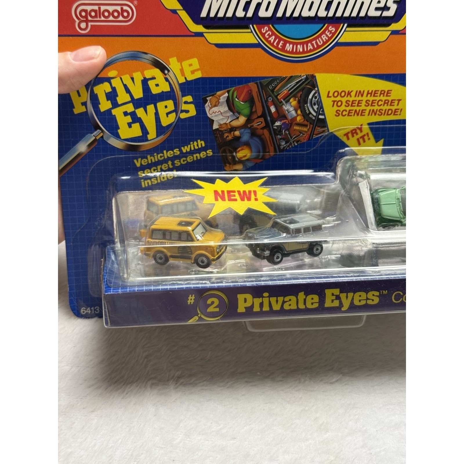 Vtg Micro Machines 1989 Private Eye #2 Travel All Edsel Wagon Arts Panel Van New