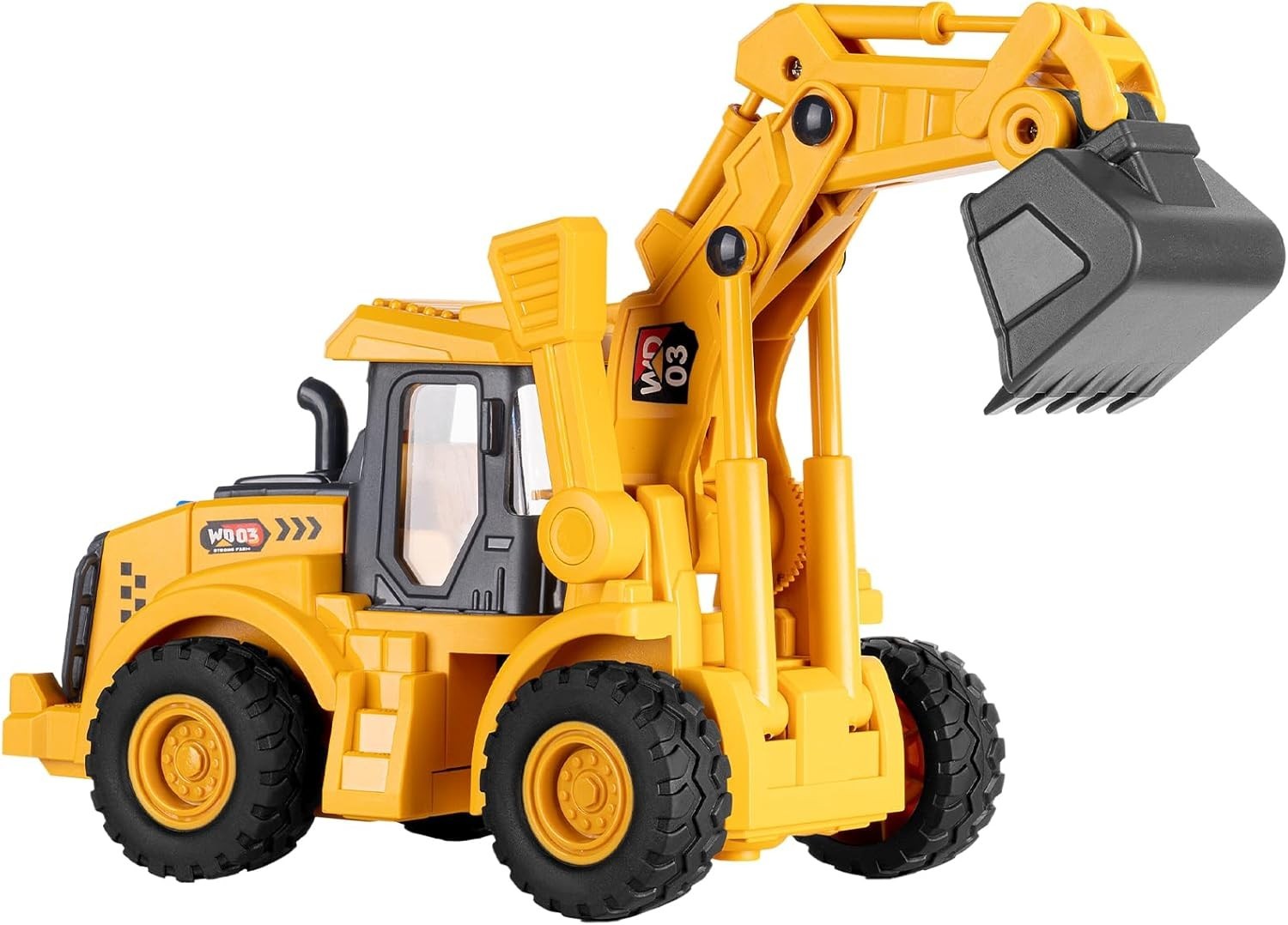 Durable 1:16 Scale Excavator Toy with Lights & Action for Children 3 +