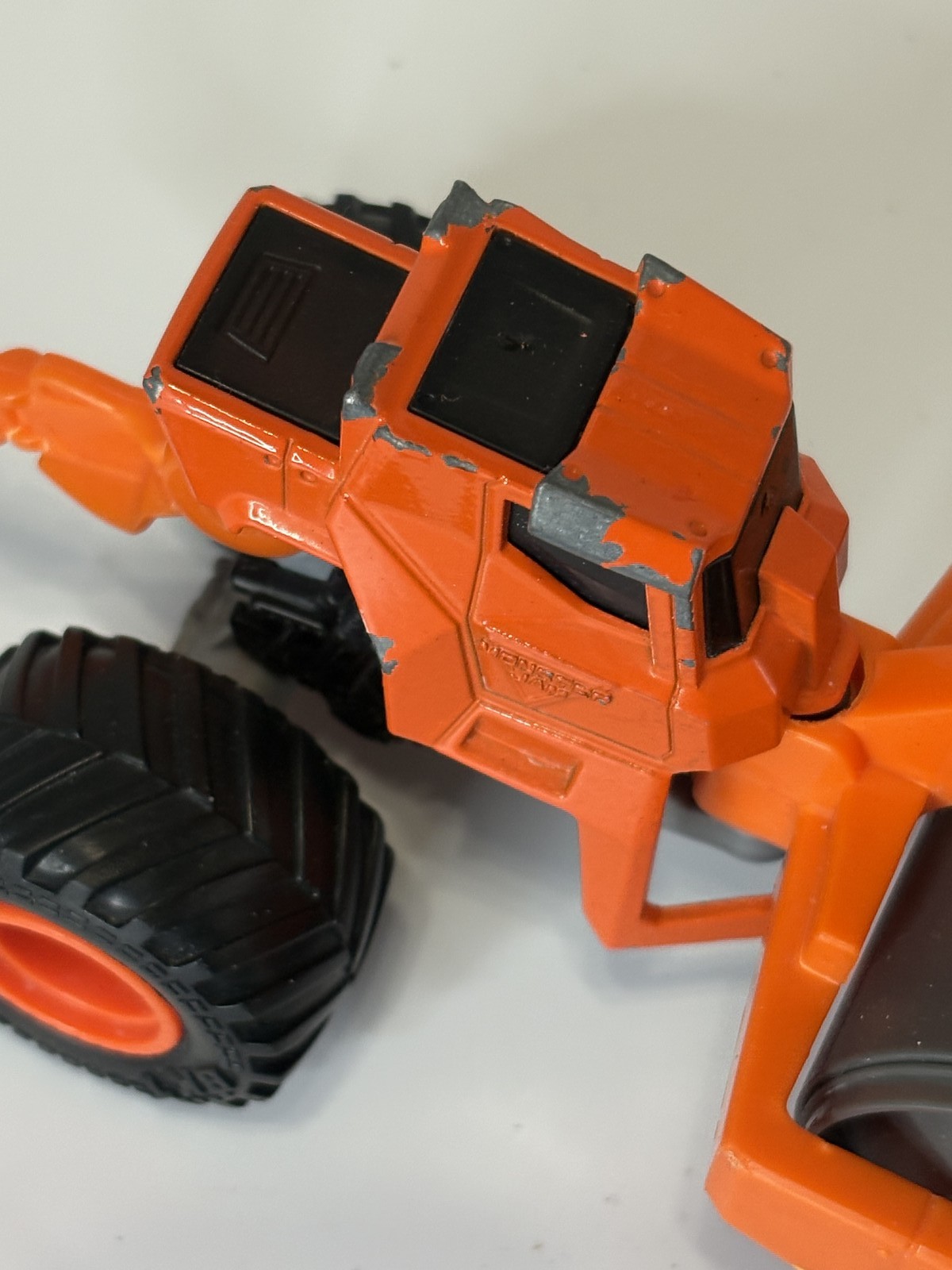 Monster Jam Roland Road Roller Construction Vehicle Monster Truck Orange