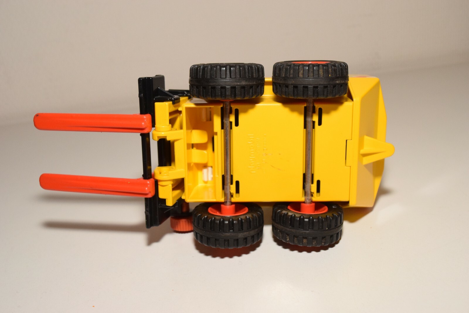 A31 1:20 PLAYMOBIL 3506 FORKLIFT TRUCK YELLOW NEAR MINT CONDITION