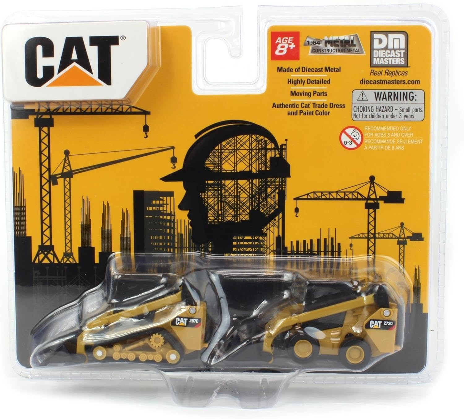 1/64 Caterpillar 272D2 Skid Steer Loader & 297D2 Compact Track Loader Set 84647