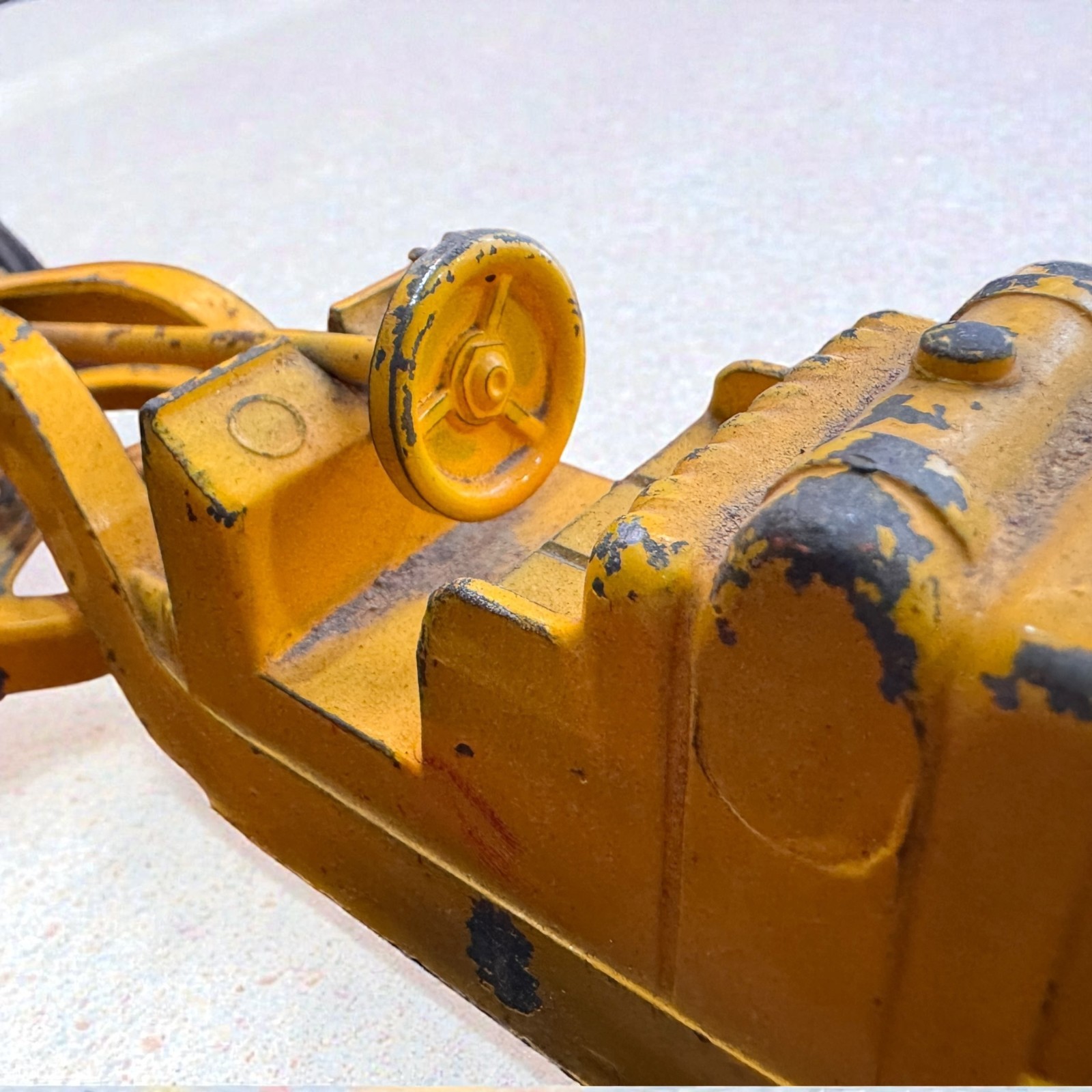 1940s Hubley Kiddie Toy Road Grader No 481 Die Cast 10 Inch No Blade