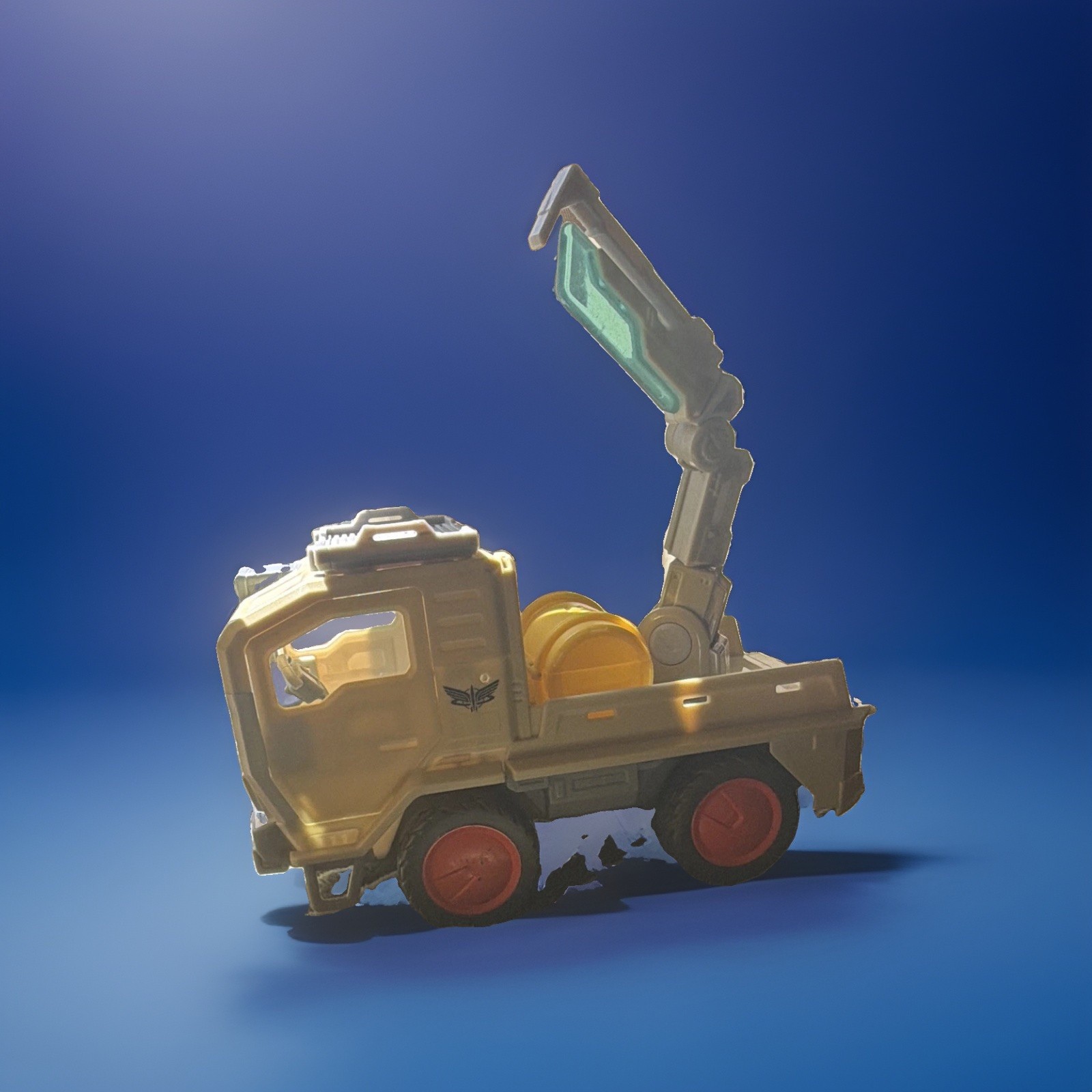 Plastic Construction Vehicle Truck with Opening Doors, Multi-Color