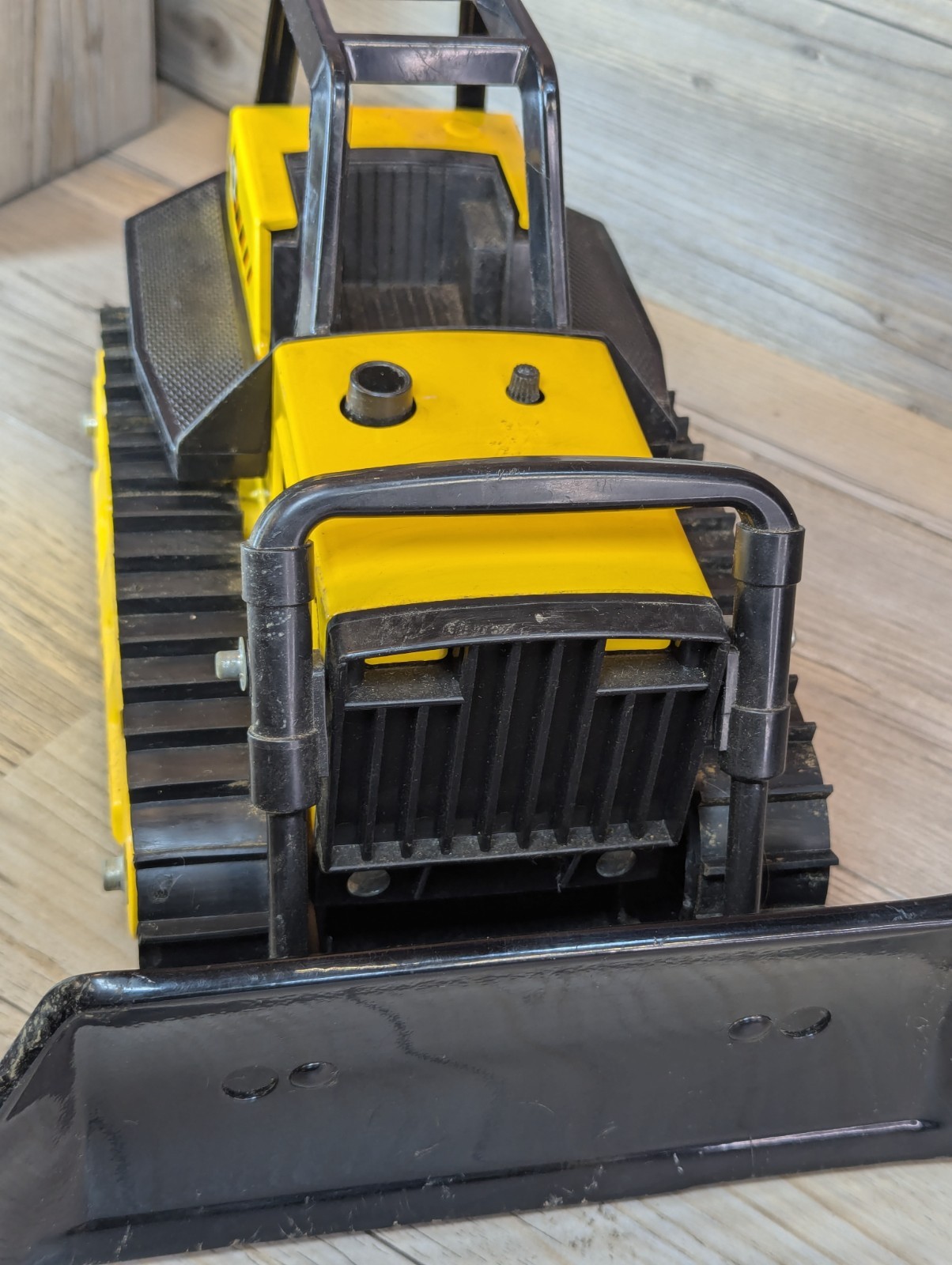 Tonka Steel Bulldozer 13″ Yellow Model 51054 Excellent Condition Vintage 1980’s