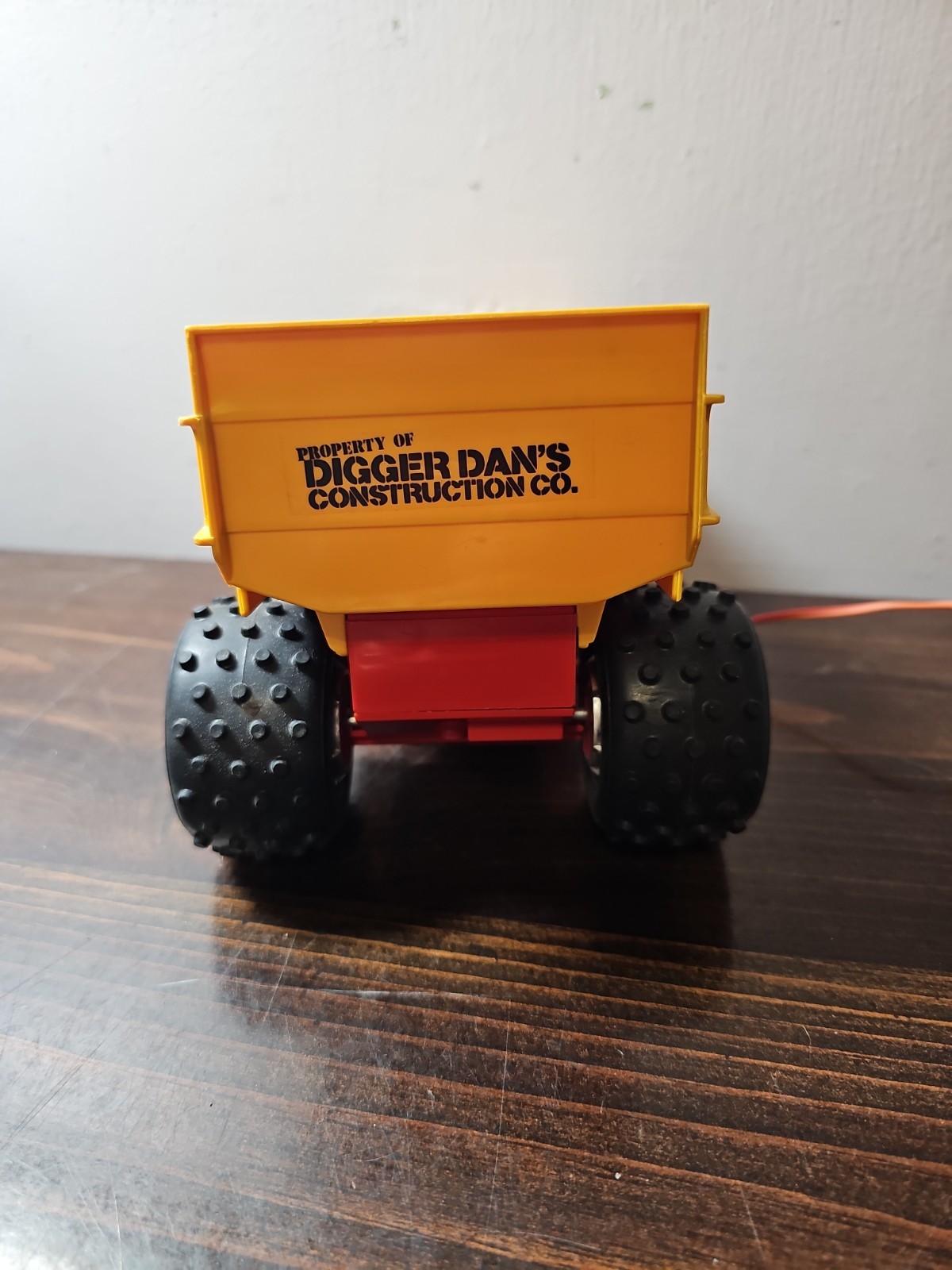 3 pcs Joustra Digger Dan’s Construction Dump Truck Tractor Trailer Battery Vtg