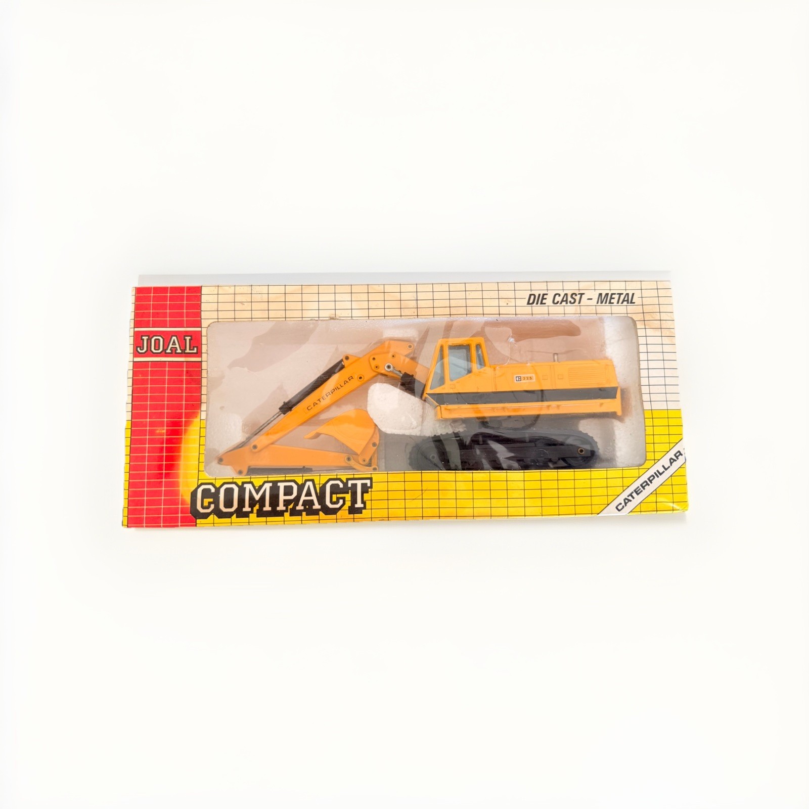 Vintage Joal Caterpillar 225 Excavator Die-Cast Model – Compact Series