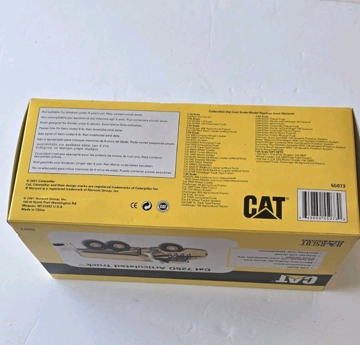 1/50 CAT 725D Articulated Truck by Norscot (55073) NIB Vintage 2001 Sealed