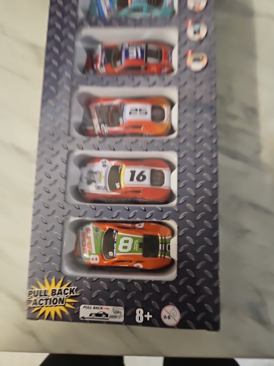 Hwy 68 Furious Road Trip-5 Race Cars / Pull-Back Action
