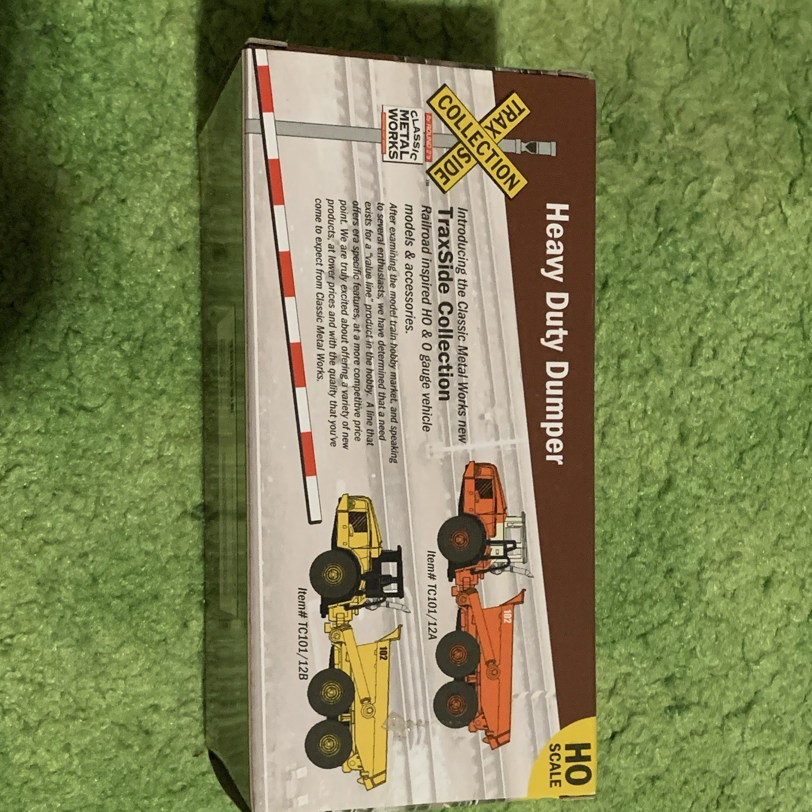 Classic Metal Works HO Trackside Heavy Duty Dumper TL012 Orange/Black