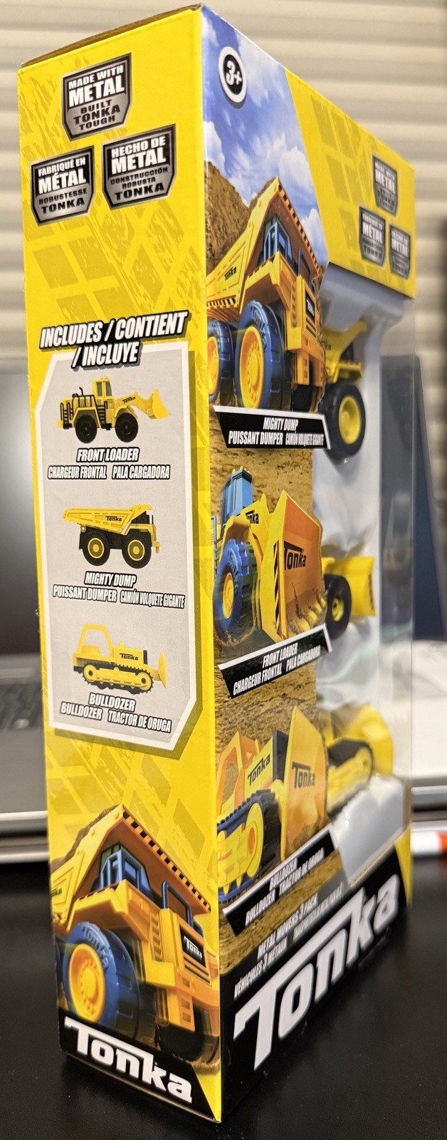 Tonka Metal Movers 3-Pack Dump Truck Loader Bulldozer Metal/Plastic 06149