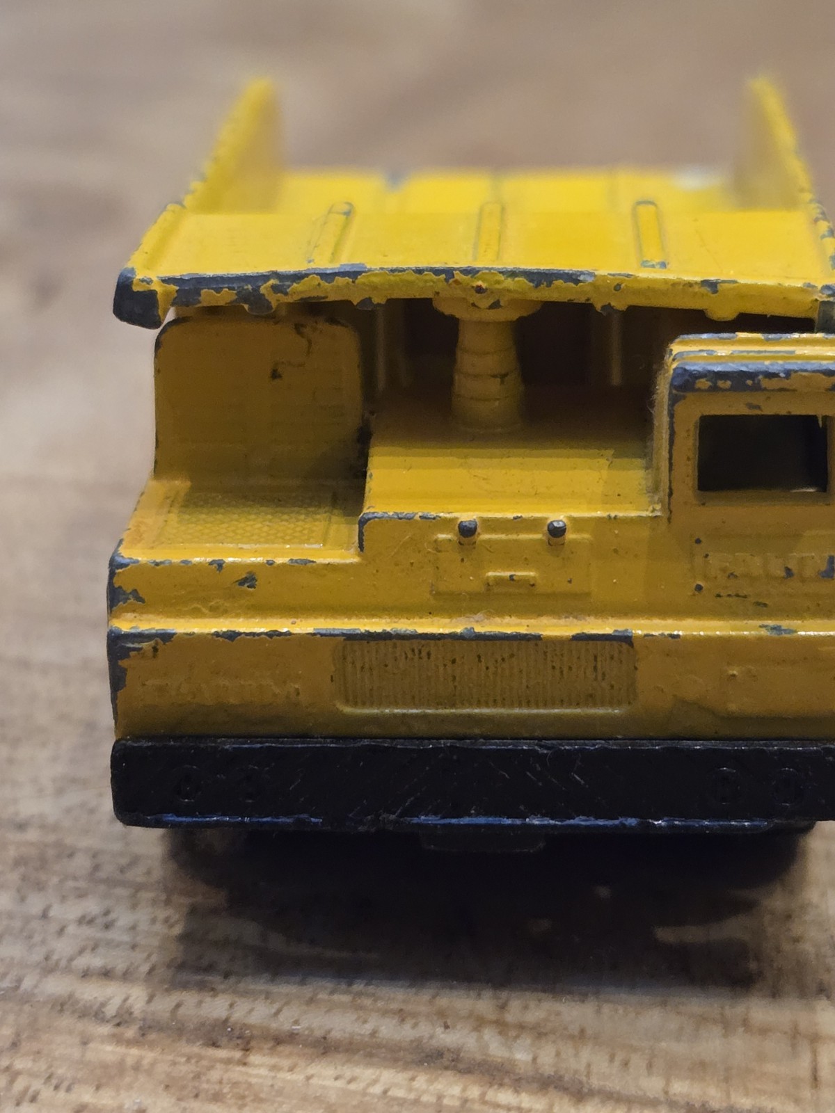 Matchbox Faun Dump Truck Diecast Metal – Yellow Black 1976