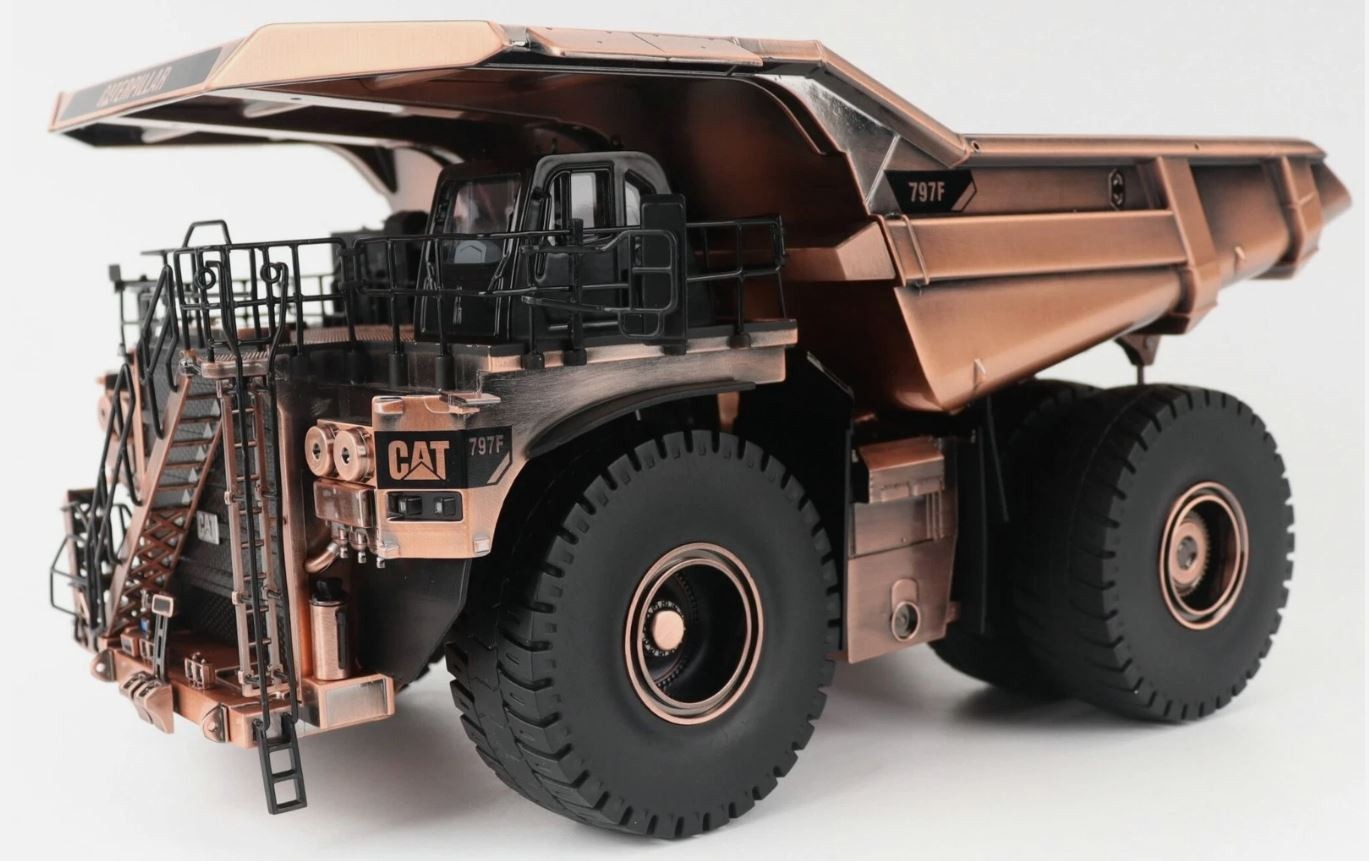 DIECAST MASTERS – CATERPILLAR 797F Dump Truck – Copper Edition – 1/50 – …