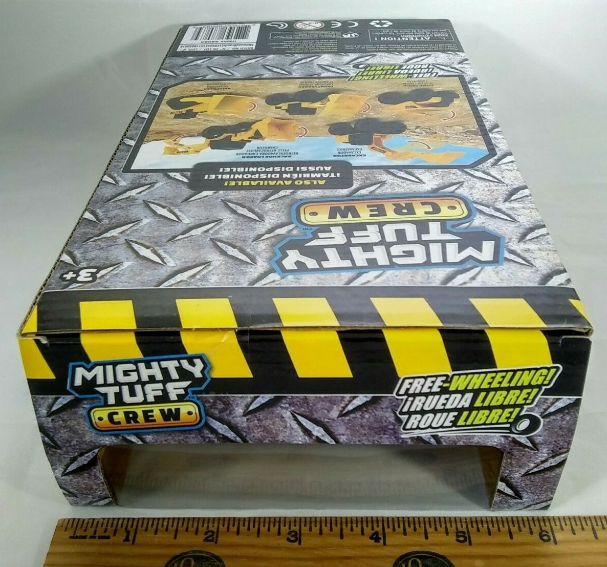 Mighty Tuff Crew 3 Pack Construction Vehicle Set Free-Wheeling MTC Dump Truck 3+