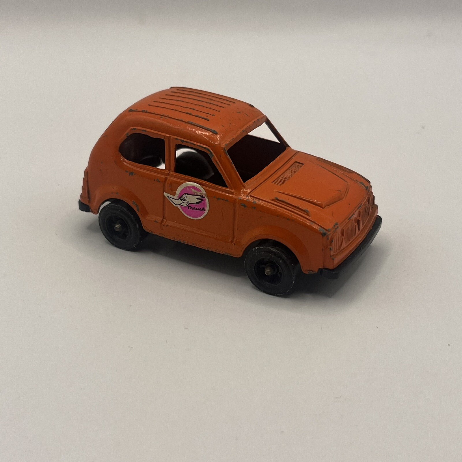 Vintage Honda Civic Tootsietoy Tootsie Toy Orange Hatchback Thrush 2-Door Coupe