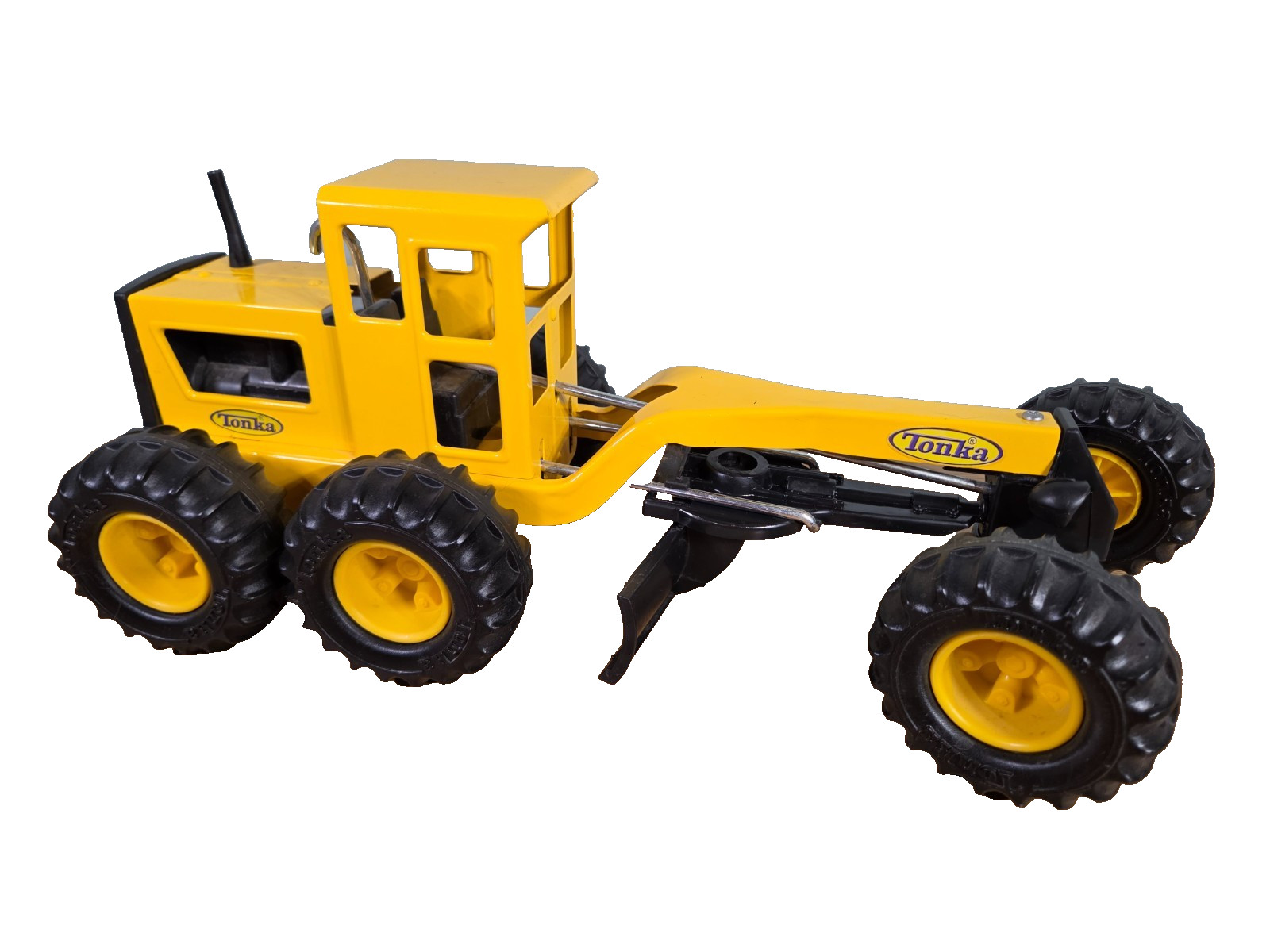 Tonka Steel Road Grader #92510 2012 Hasbro Funrise Purple Yellow Labels