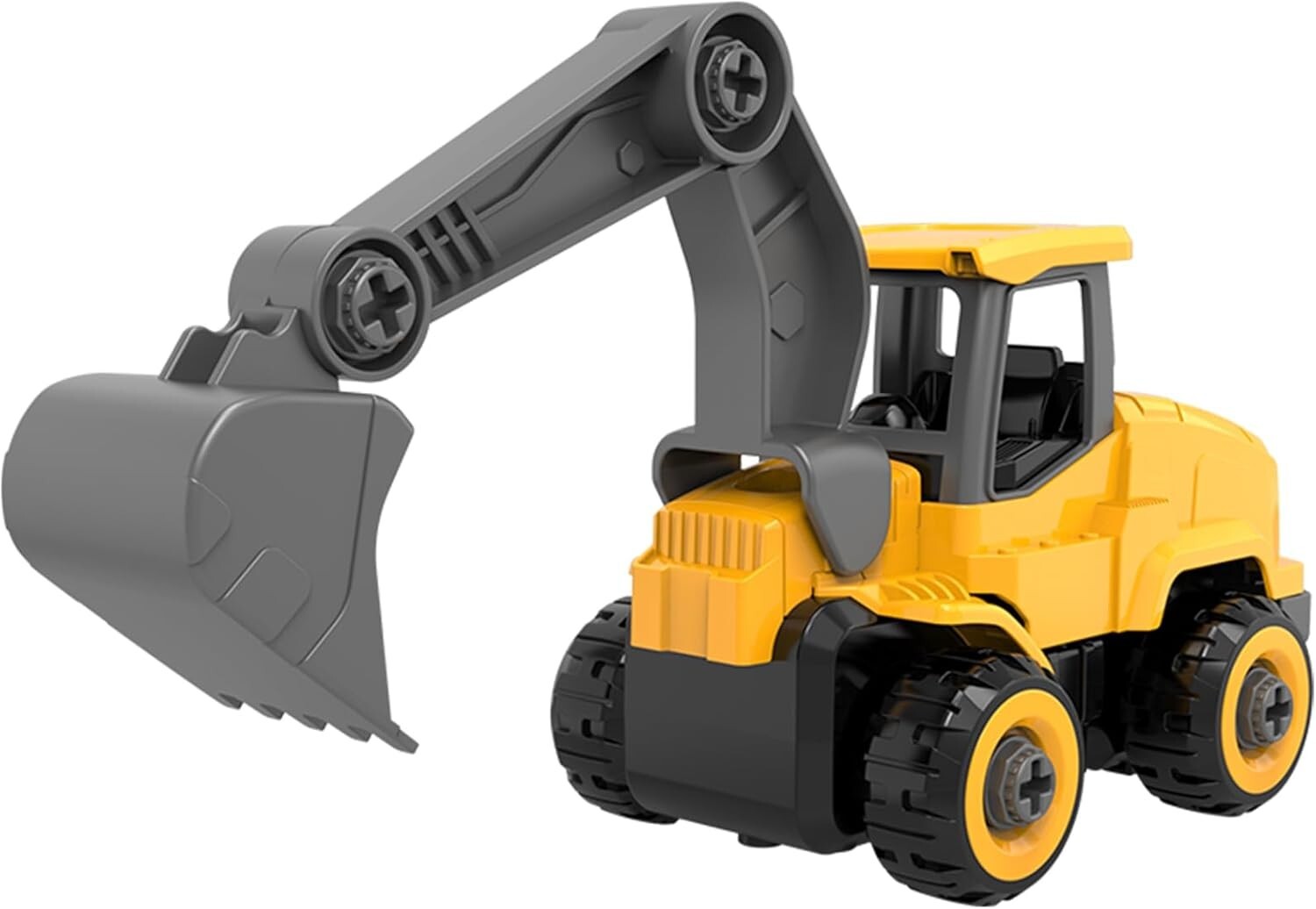 Take Apart Toy Excavator with Electric Screwdriver, Hands-on Skill Remote Contro