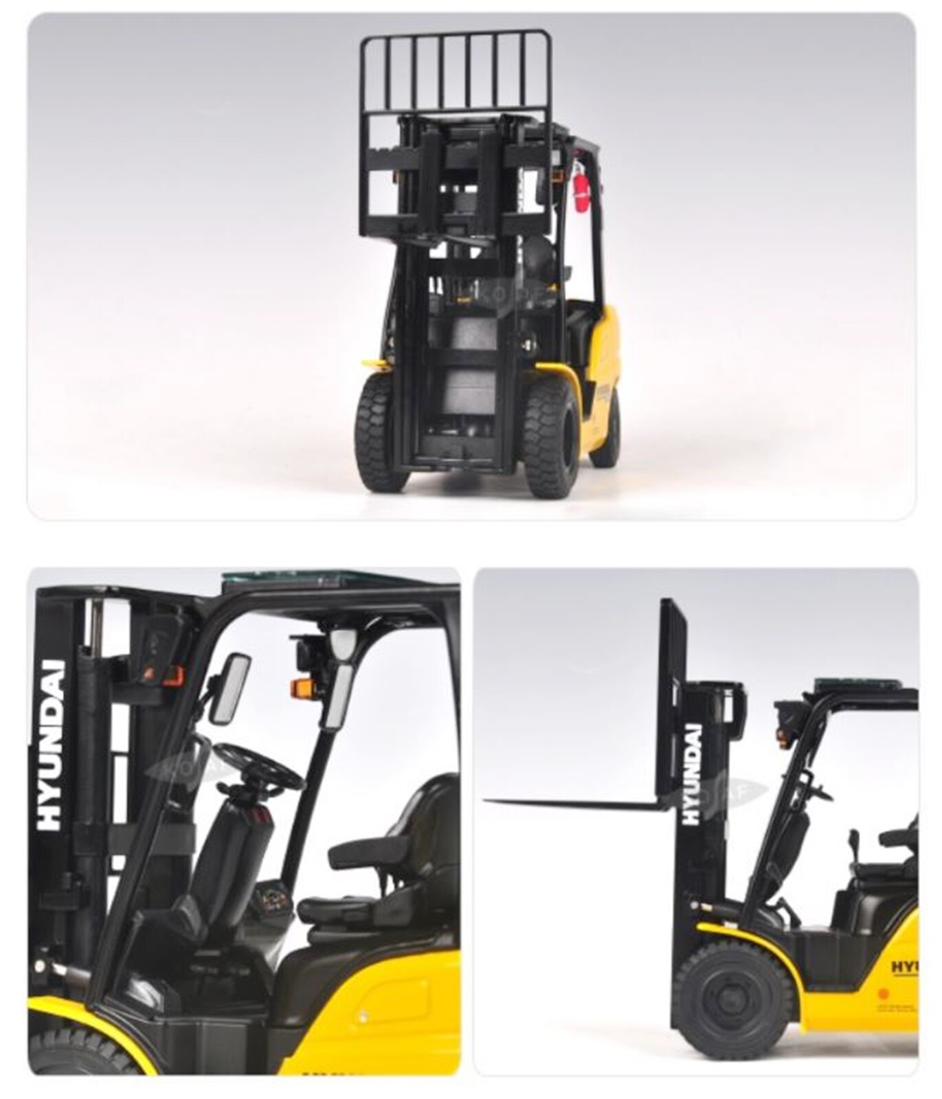 HYUNDAI 1/20 30D FORKLIFT TRUCK Die-Cast Construction Miniature ⭐Express⭐