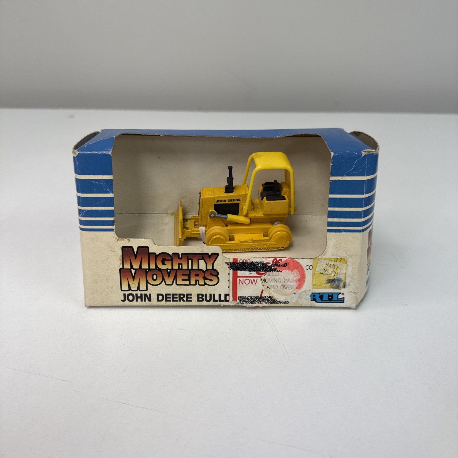 Vintage Ertl Mighty Movers John Deere Bulldozer #1043 1986 1:64 NOS NIP