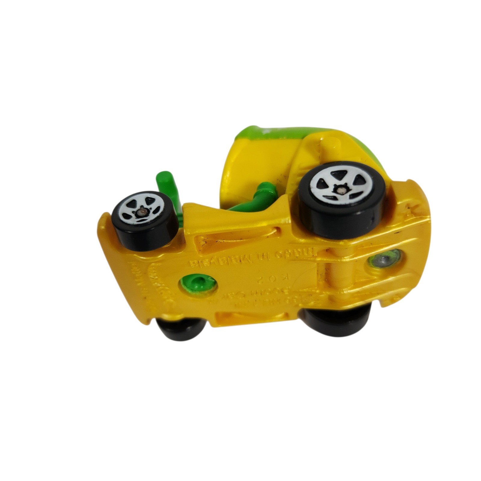 Hot Wheels Garbage Truck Toy Car Green 2016 Mattel BOOM CAR Green and Yellow
