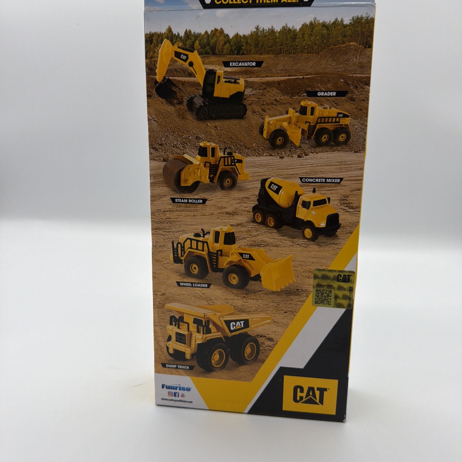 CAT Includes Wheel Loader Excavator and Steam Roller Construction Vehicle Toy 3+