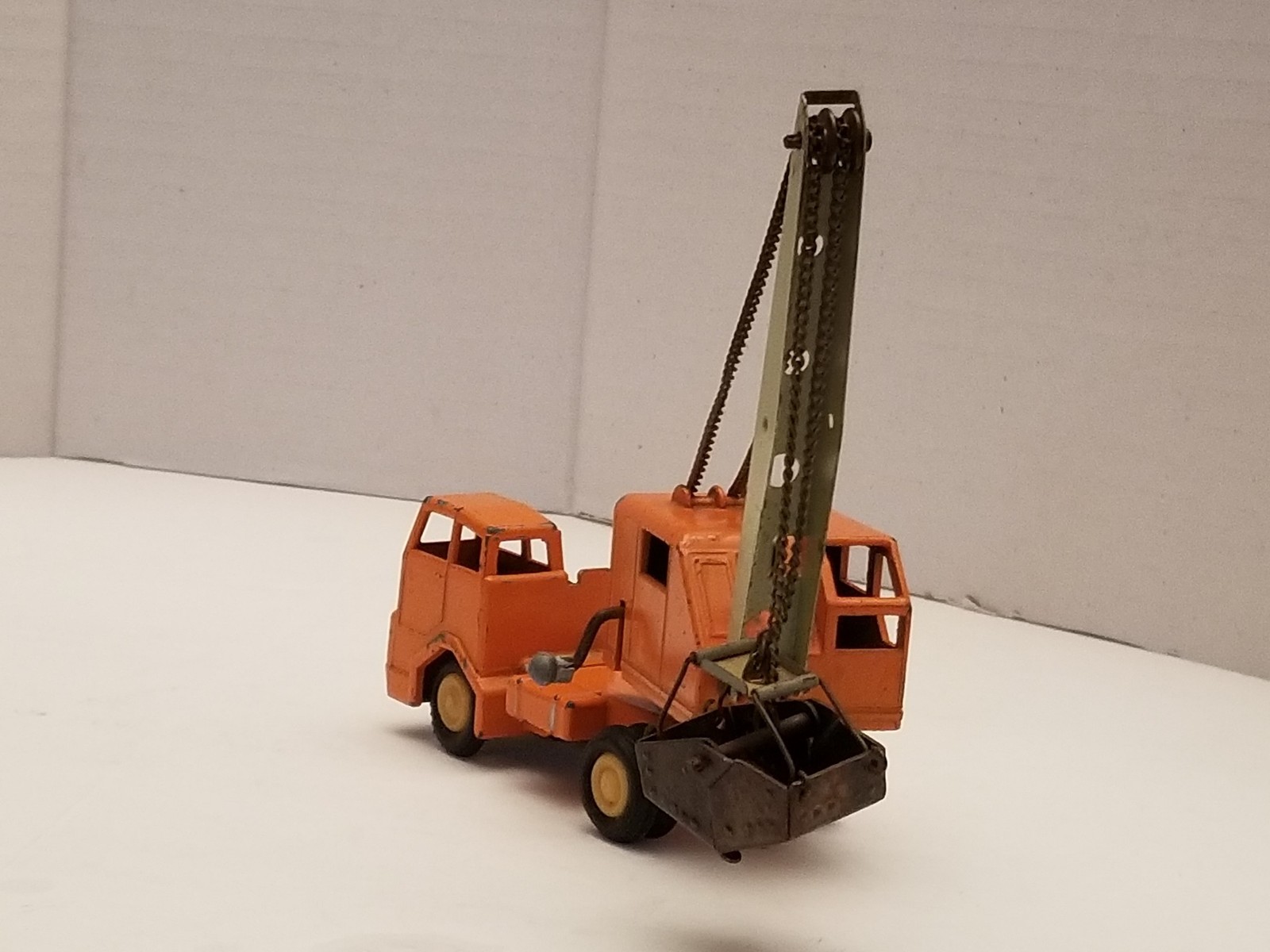 Vintage Gama West Germany Orange Clam Bucket Crane Truck C