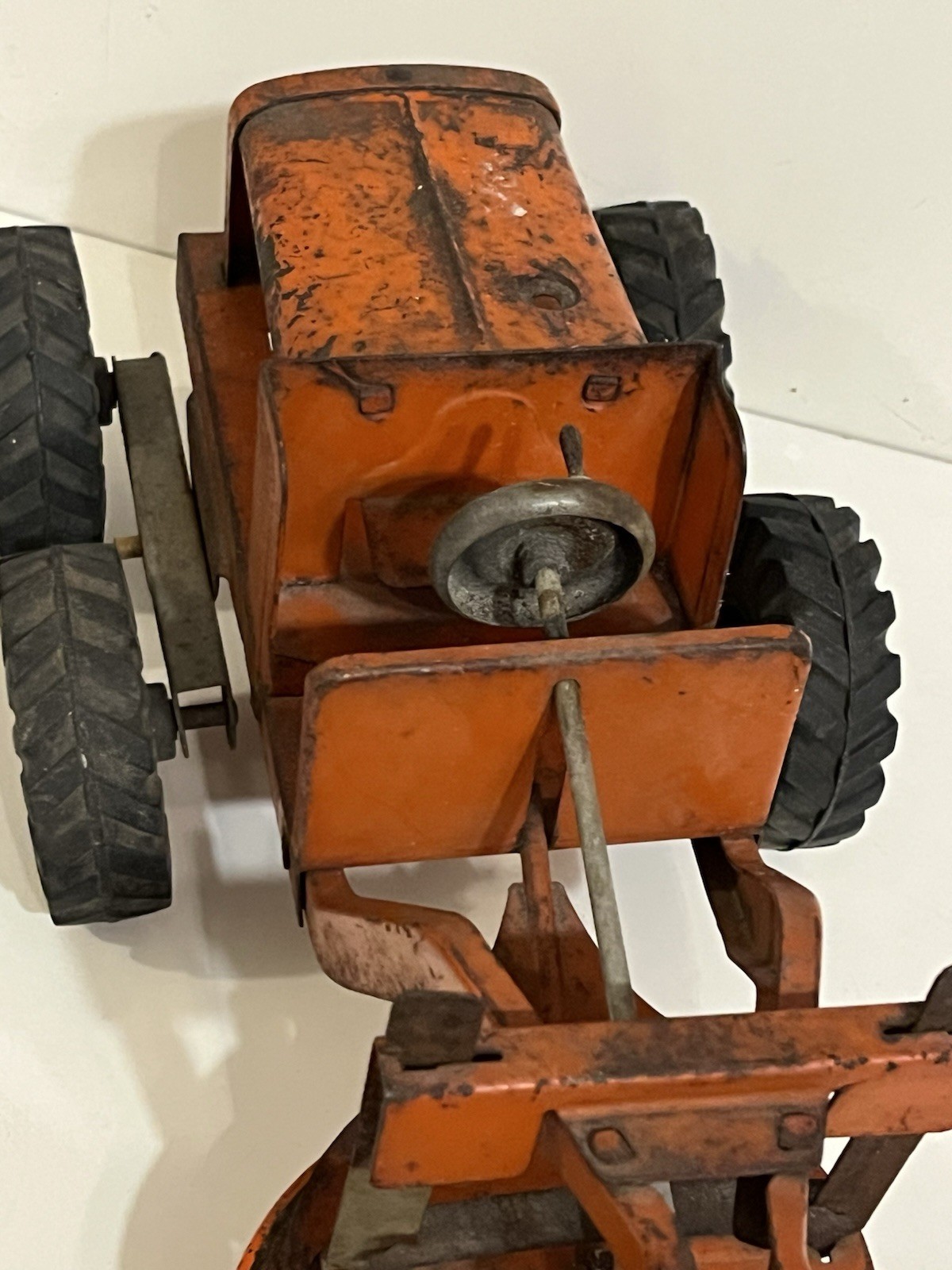Vintage 1940’s Pressed Steel Wyandotte Power Grader With Original Tires