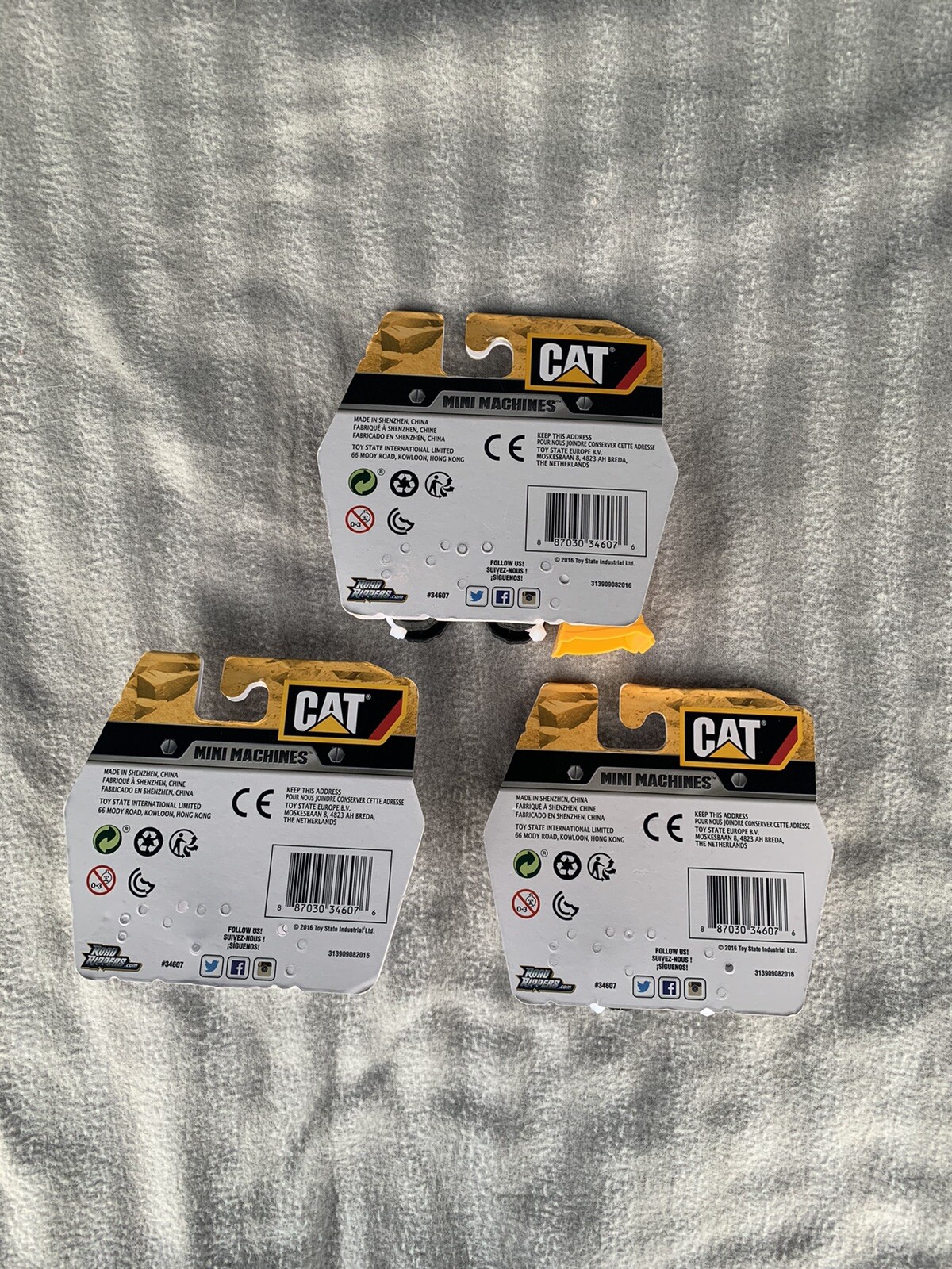 CAT Mini Machines Toy Lot – Set Of 3 2016
