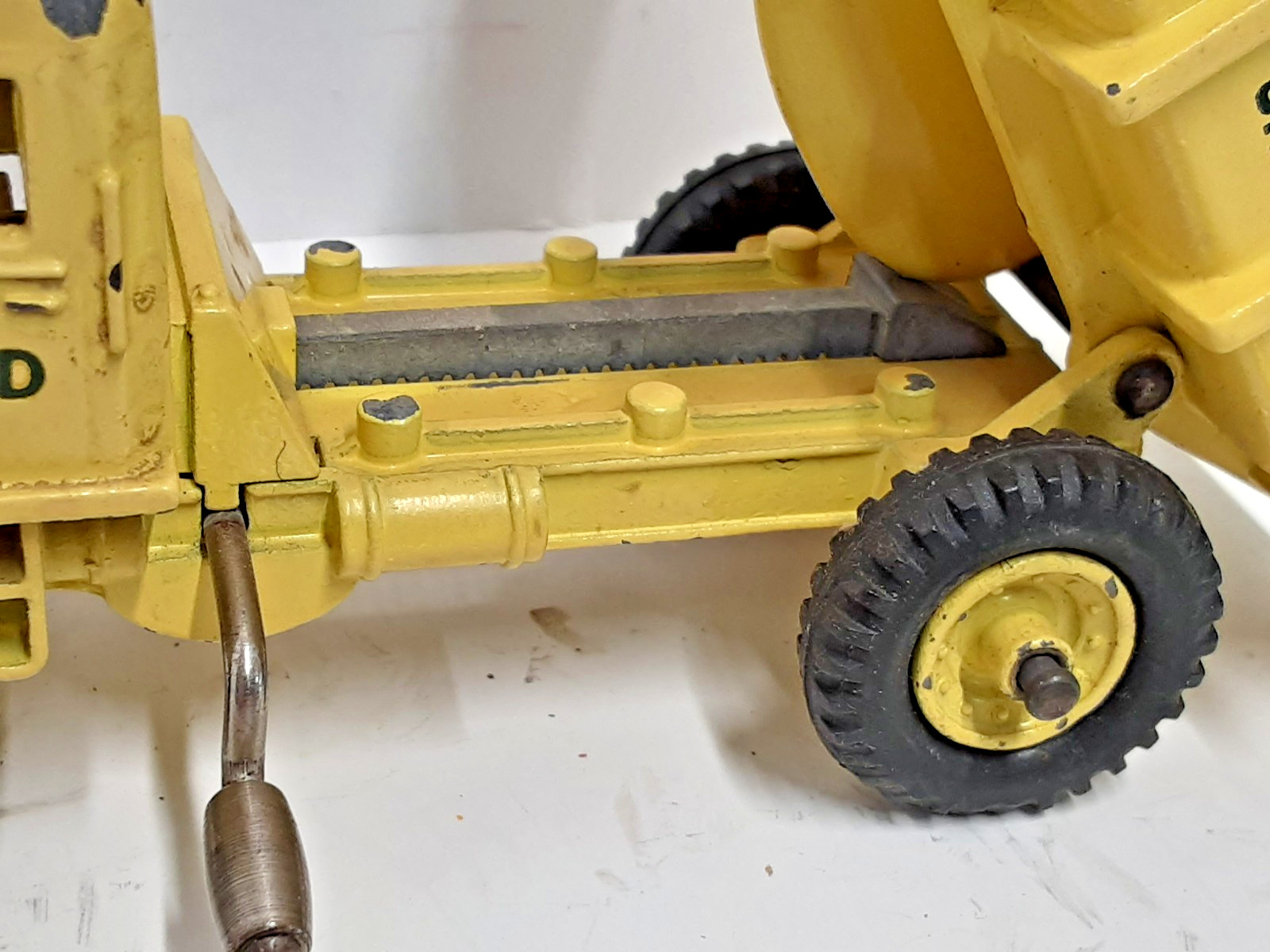 Vintage~Dinky Super Toys Euclid Dump Truck # 965~5-3/4″ Long, 1959-1961
