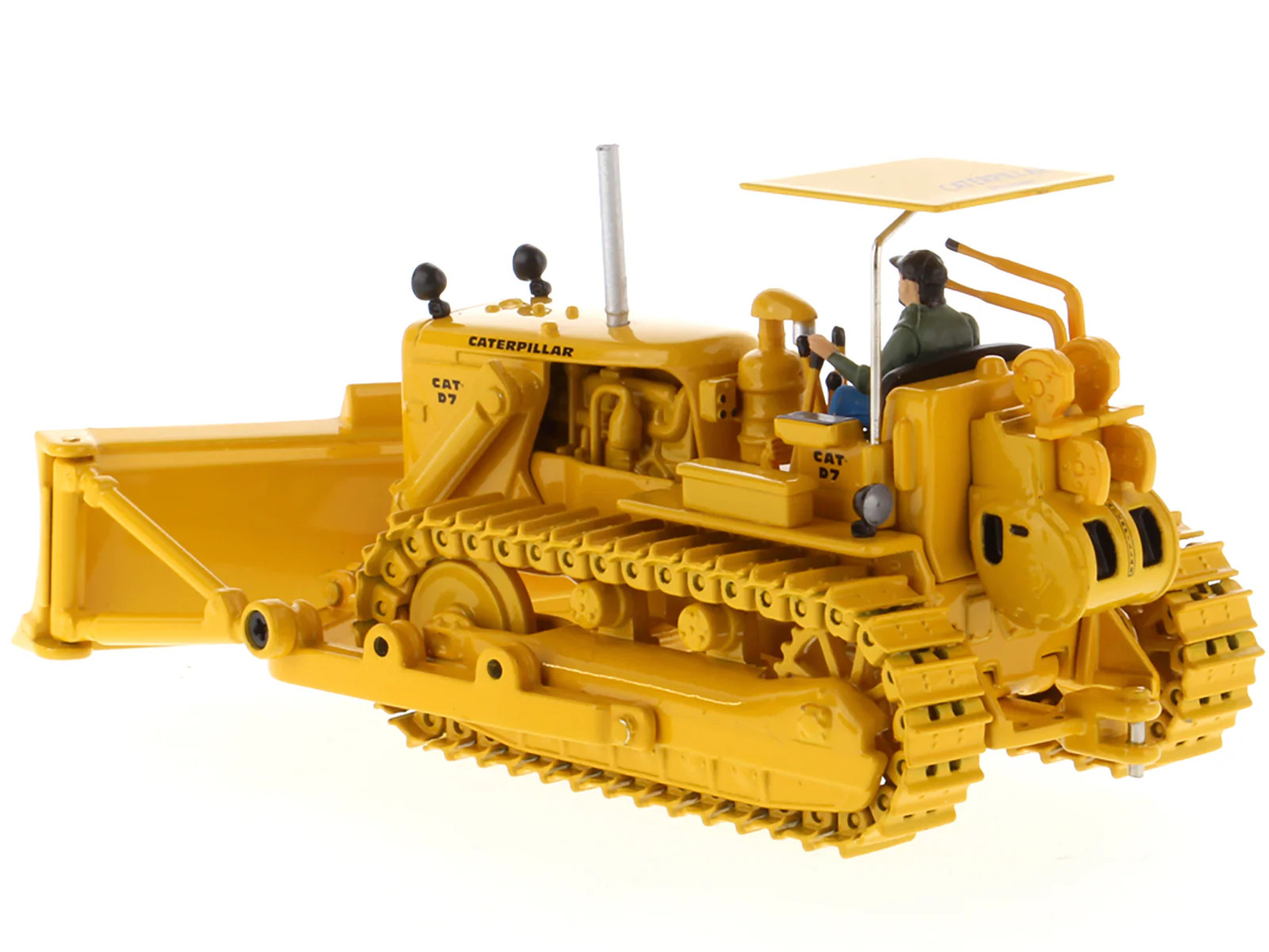 CAT Caterpillar D7C Track-Type Tractor Dozer Yellow with Operator “Vintage Serie