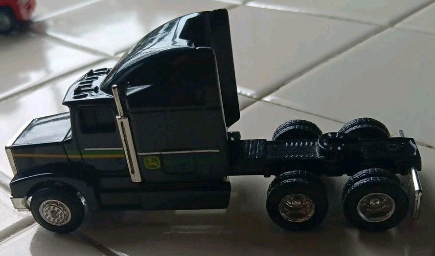 ERTL John Deere Black Peterbilt Semi Truck Diecast Truck Cab Only