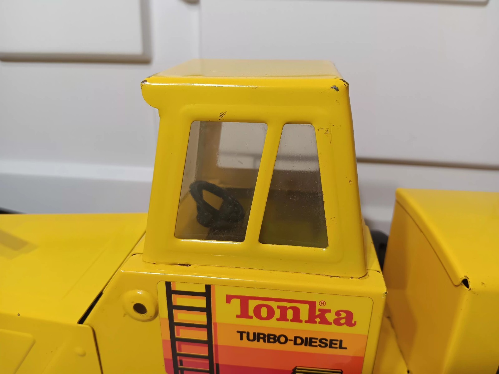 Vintage Tonka truck Turbo Diesel Steel Road Grader XMB 975 Toy 54726