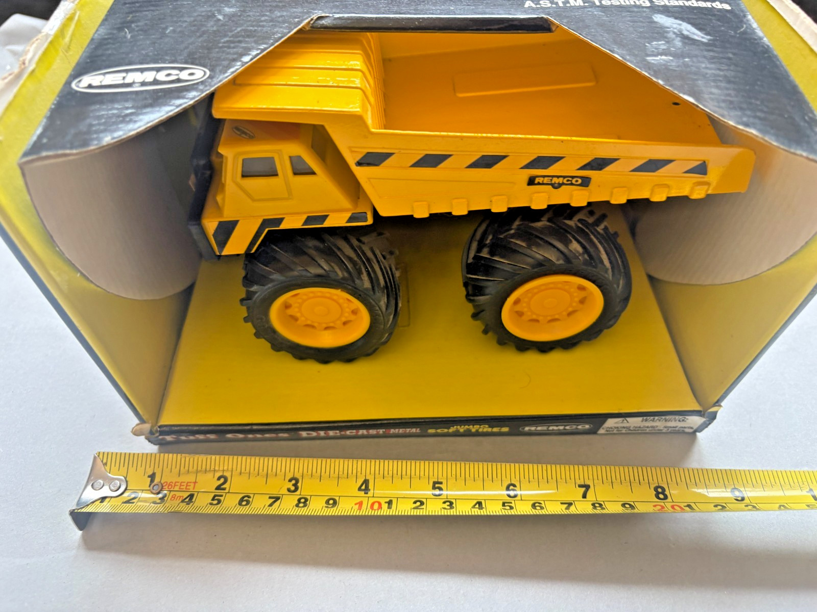 REMCO TUFF ONES DUMP TRUCK, DIECAST, BOXED, A5