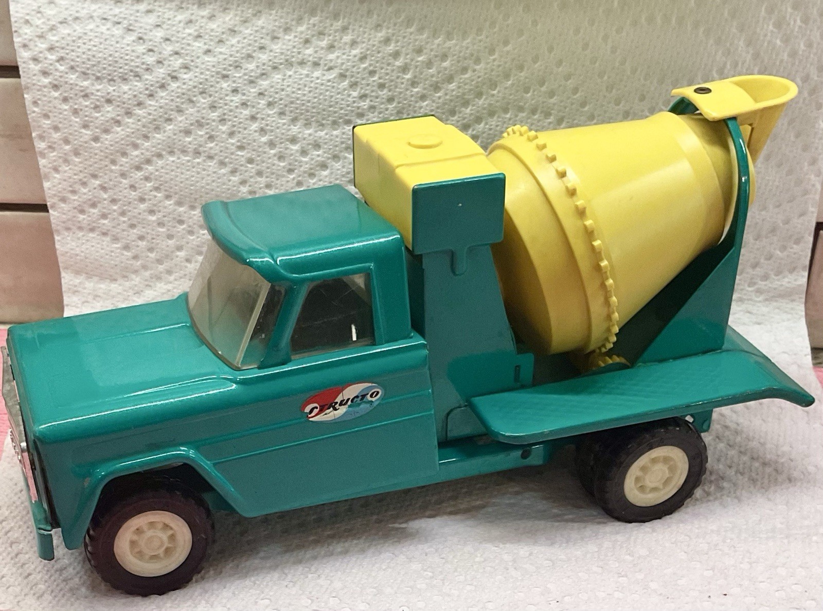 Vintage Structo Cement Mixer Toy Truck 1960s Metal Construction Vehicle