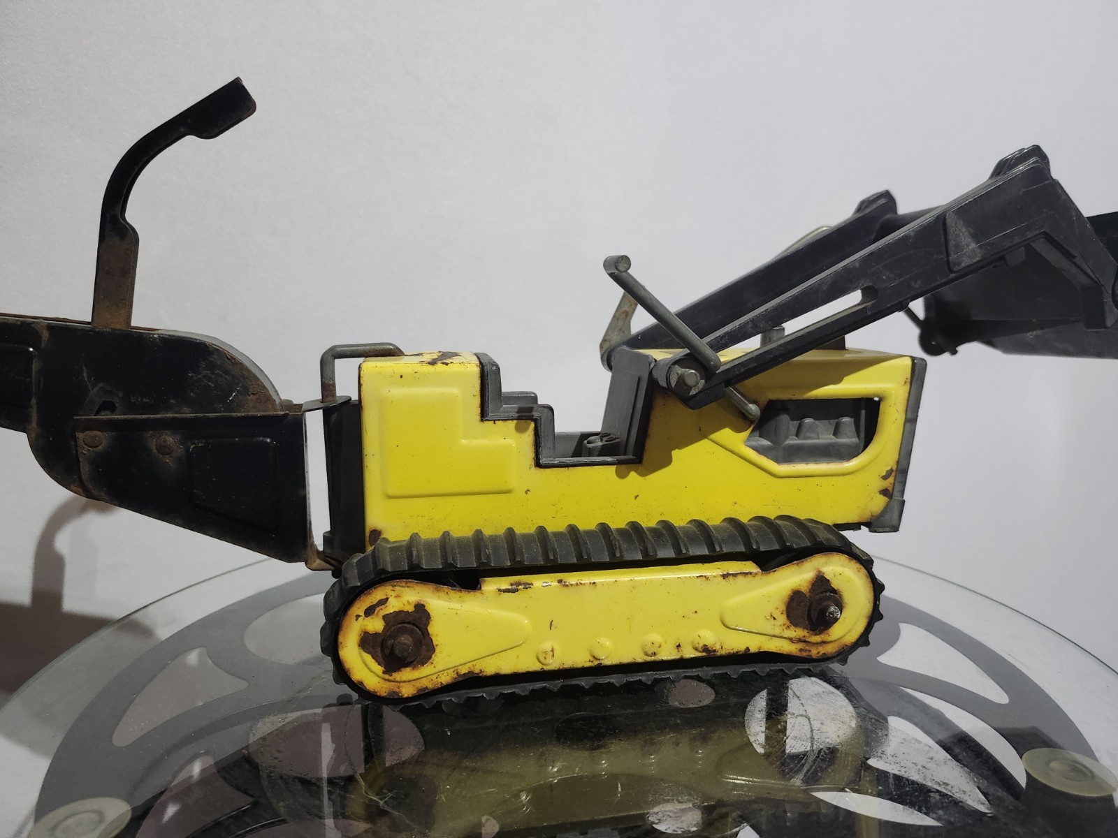 VTG Metal Tonka T-6 Track Front End Loader Backhoe Bulldozer