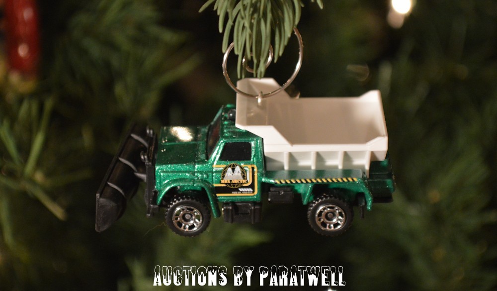 Highway Maintenance SnowPlow Salt Truck Custom Christmas Ornament 1/64 DOT MDOT
