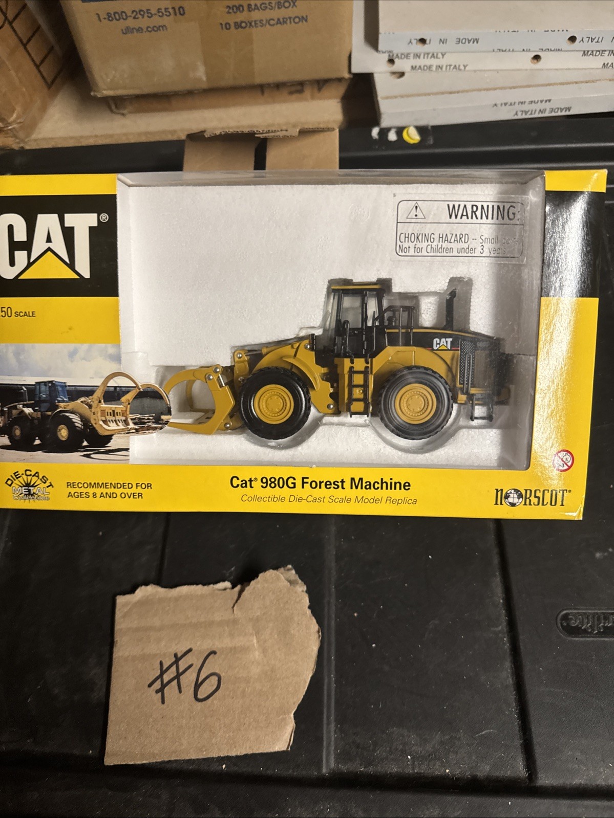 Norscot Cat 980G Forest Machine 1/50 Scale DieCast Model 55026 NIB
