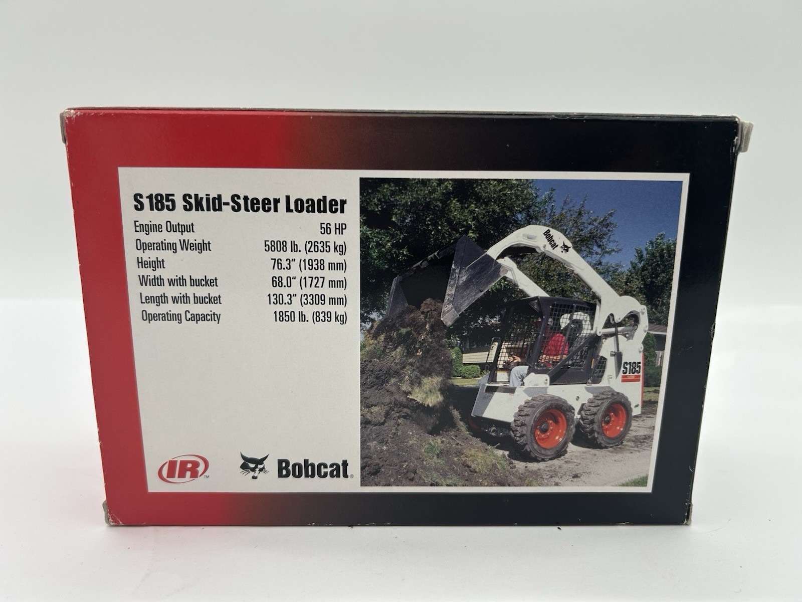 NEW In Box: Vintage Bobcat S185 Skid-Steer Loader-Diecast Collectible Scale 1:25