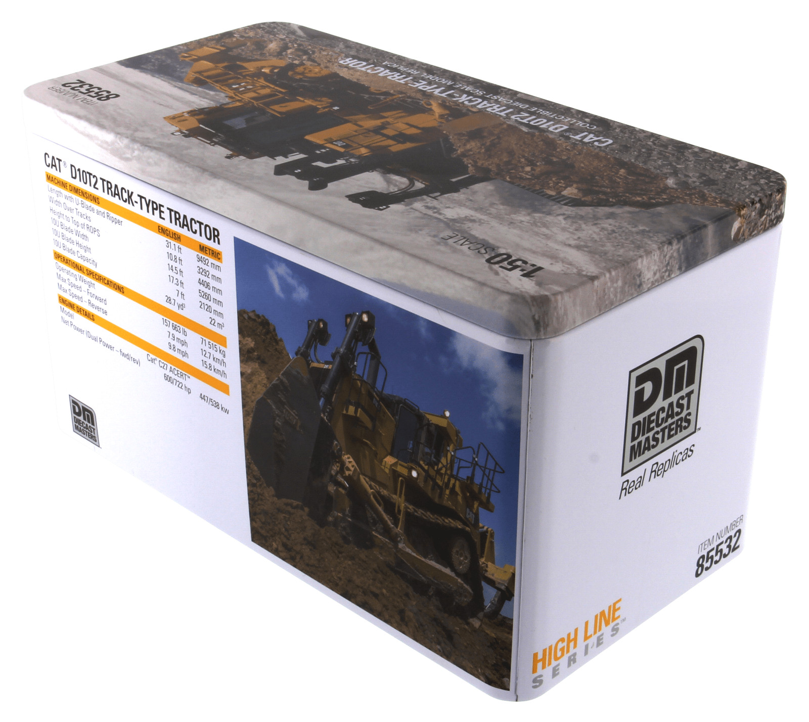 Cat D10T2 Dozer – High Line – Diecast Masters 1:50 Scale Model #85532 New
