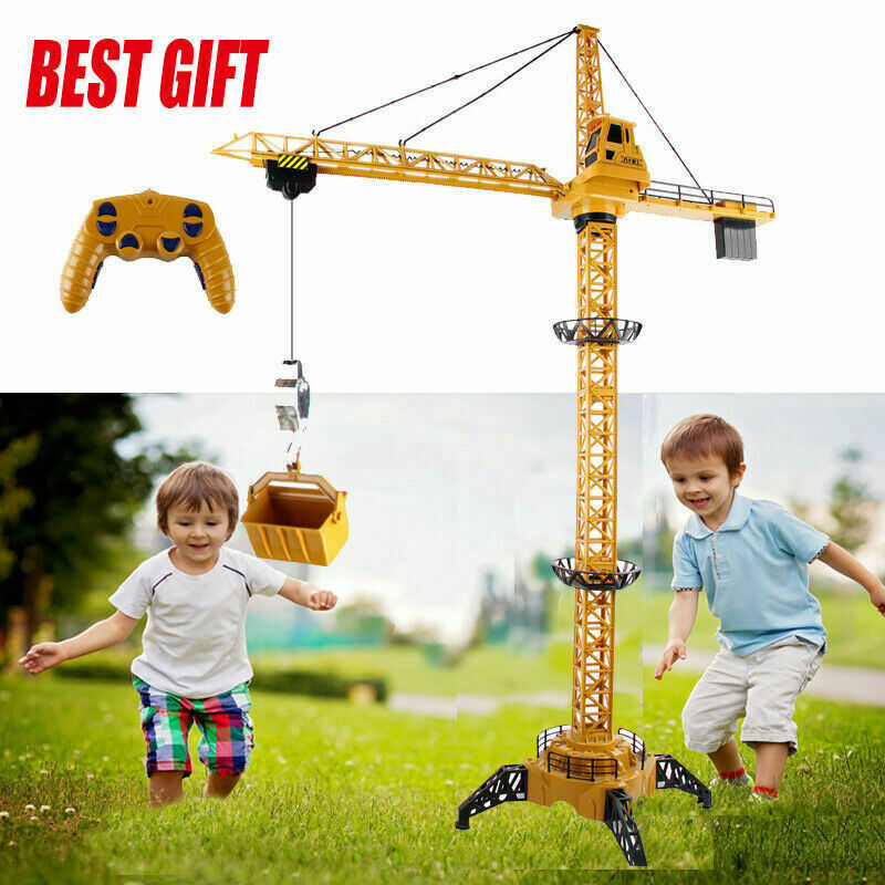 Tower Slewing Crane Truck Model Toy Construction Equipment Christmas Gift Kids