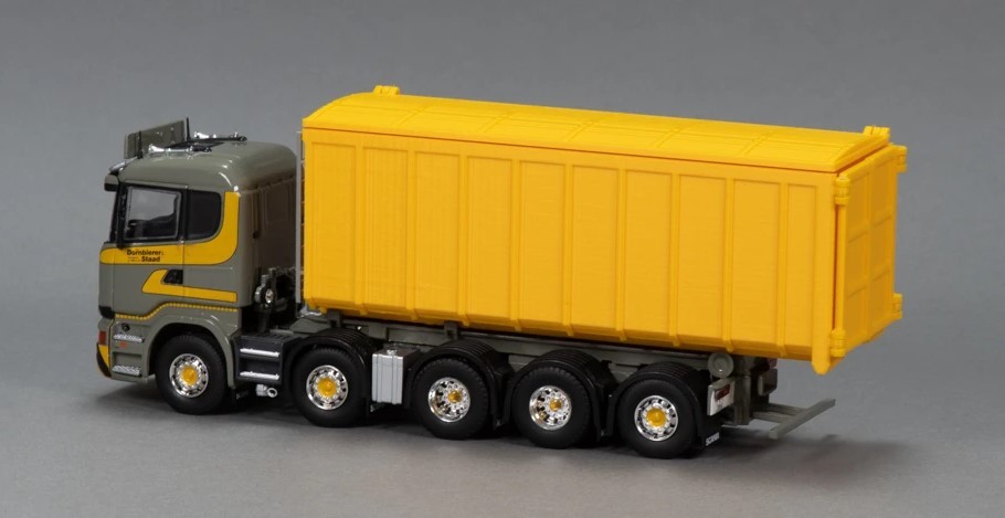 MSM – yellow construction accessory – 40m3 container with lid…