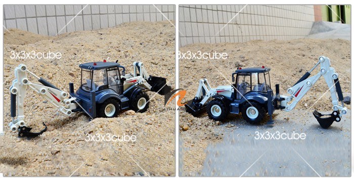 KDW 1/50 Bidirectional Excavator Construction Equipment Diecast Model Car 1:50