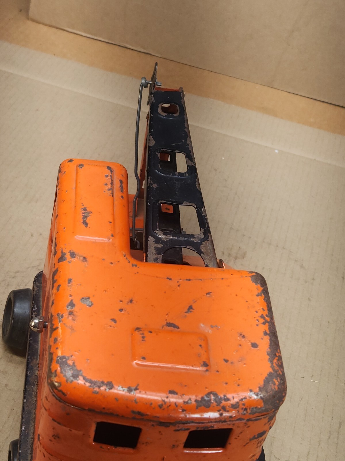 Marx Lumar Contractors Automatic Scoop Power Shovel Excavator Steel Orange