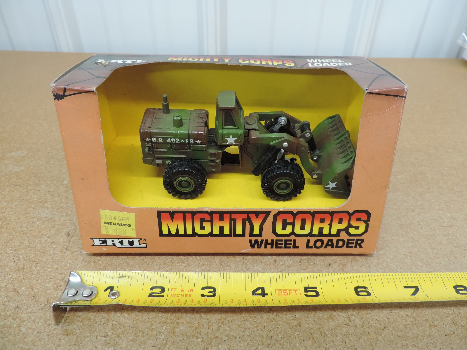 ERTL Mighty Corps Wheel Loader 1/64 toy construction cat diecast B17Z